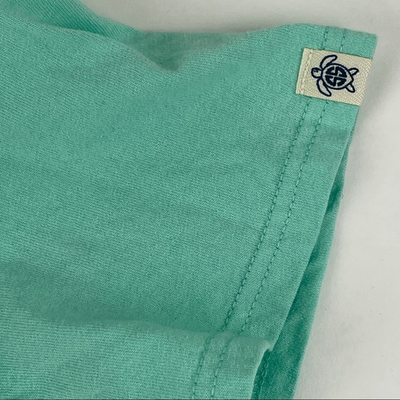 Simply Southern Tshirt Girls Small Green Waves - Picture 4 of 9